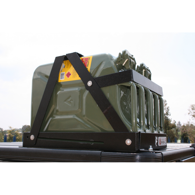 JERRY CAN HOLDER DOUBLE BLACK Trekk 4x4