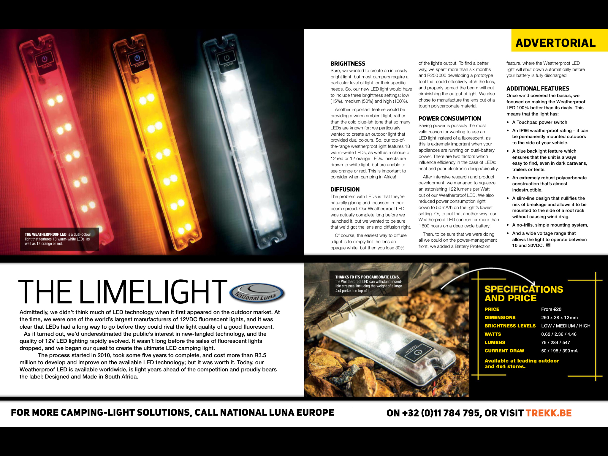 Creating the ultimate 12V LED camping light - National Luna - South Africa