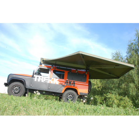 Ostrich awning - Left hand Side - green canavs