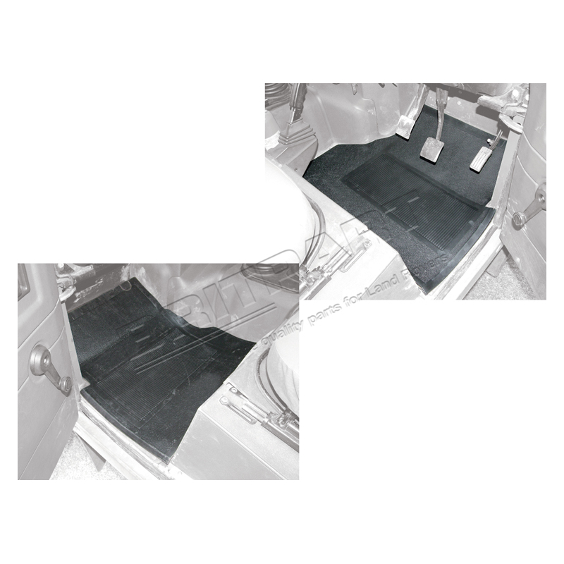 FRONT RUBBER MATS PAIR - DEF