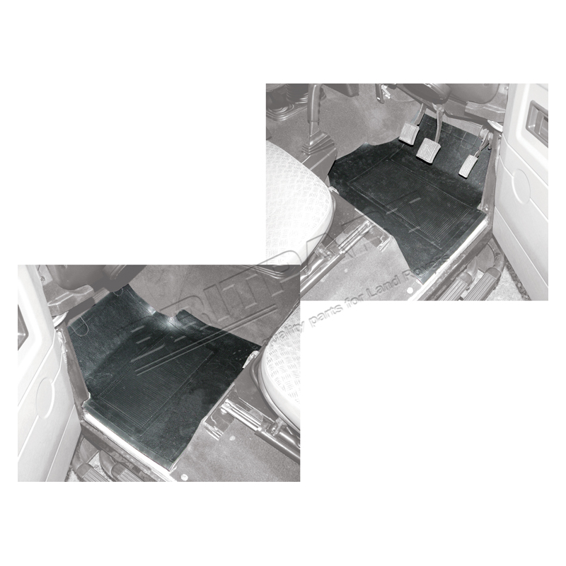FRONT RUBBER MATS PAIR - DEF