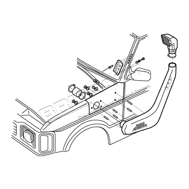 SNORKEL DISCO 300/V8 94-99 NON ABS