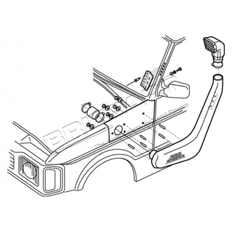 SNORKEL DISCO 300/V8 94-99 NON ABS