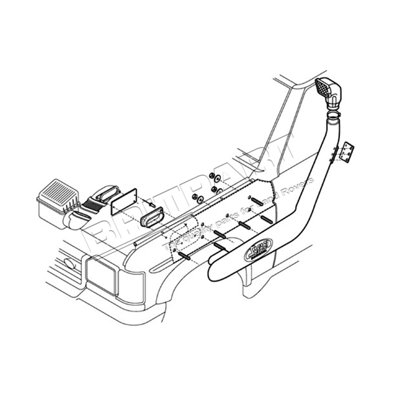 SNORKEL DISCOII TD5/V8 99 ON