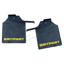 PAIR OF BRITPART MUDFLAPS (YELLOW LO