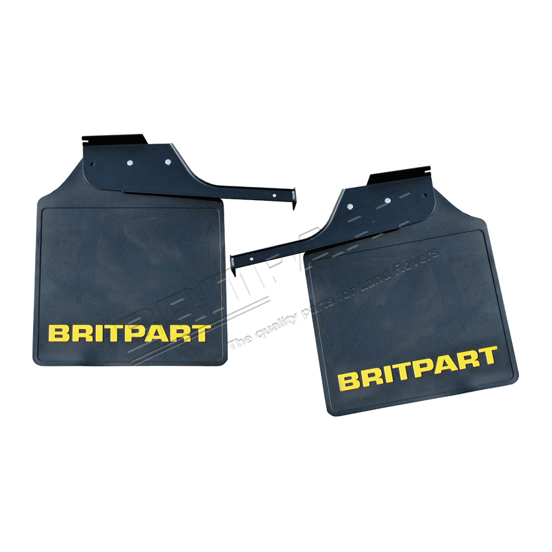 PAIR OF BRITPART MUDFLAPS (YELLOW LO