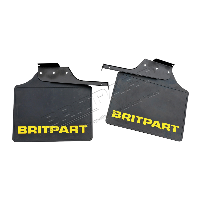 PAIR OF WIDE BRITPART MUDFLAPS (YELL