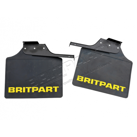 PAIR OF WIDE BRITPART MUDFLAPS (YELL