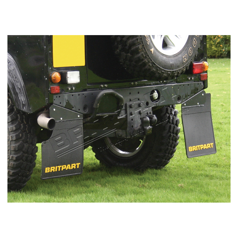 PAIR OF BRITPART MUDFLAPS (YELLOW LO