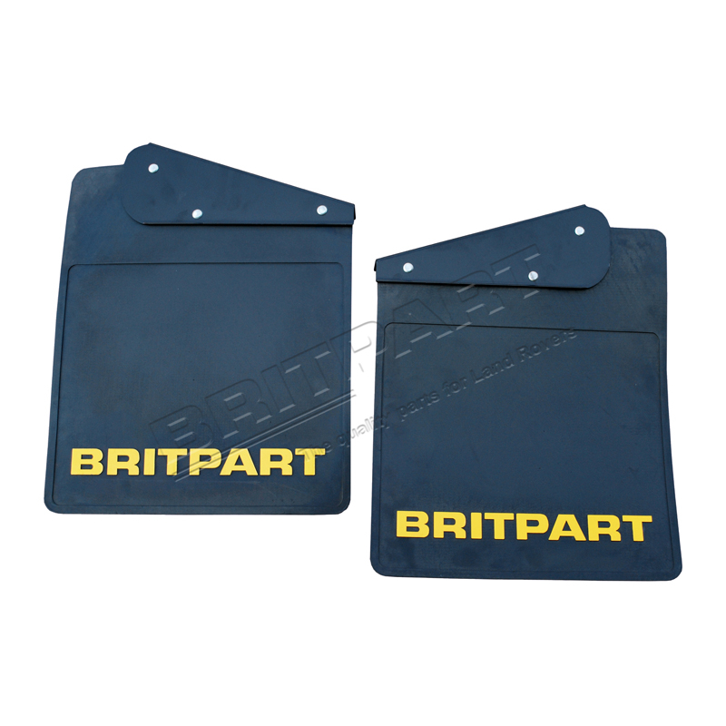 PAIR OF BRITPART MUDFLAPS (YELLOW LO