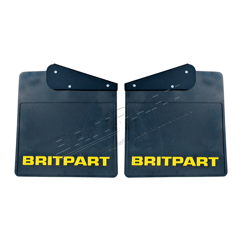 PAIR OF WIDE BRITPART MUDFLAPS (YELL
