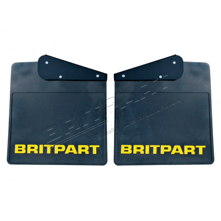 PAIR OF WIDE BRITPART MUDFLAPS (YELL