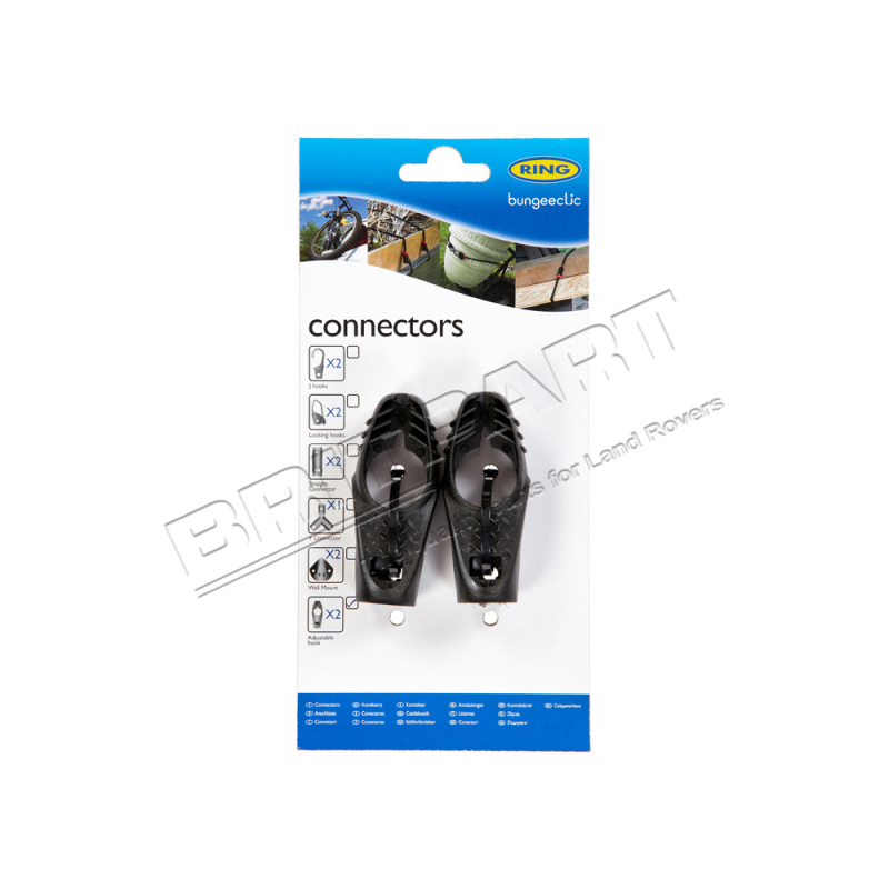 BUNGEE CLIC ADJUSTABLE HOOKS x2