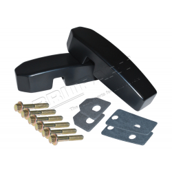 ALUMINIUM WINDSCREEN BRACKET PAIR BL