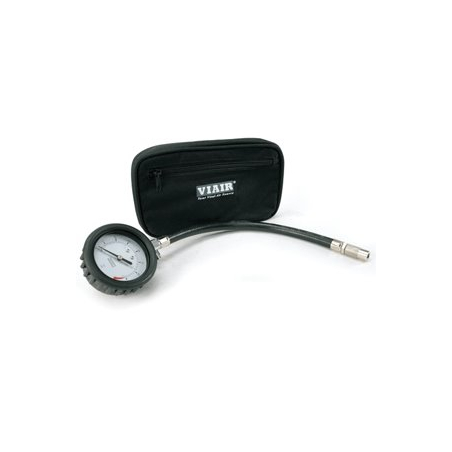 2.5" Tire Gauge w/Hose (0 to 15 PSI, with Storage Pouch)