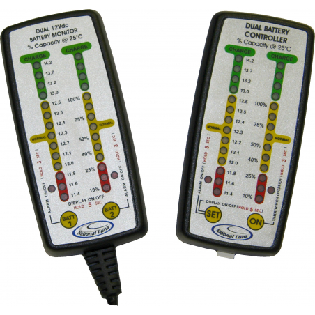 Individual dual monitor with alarm (24V compatible)
